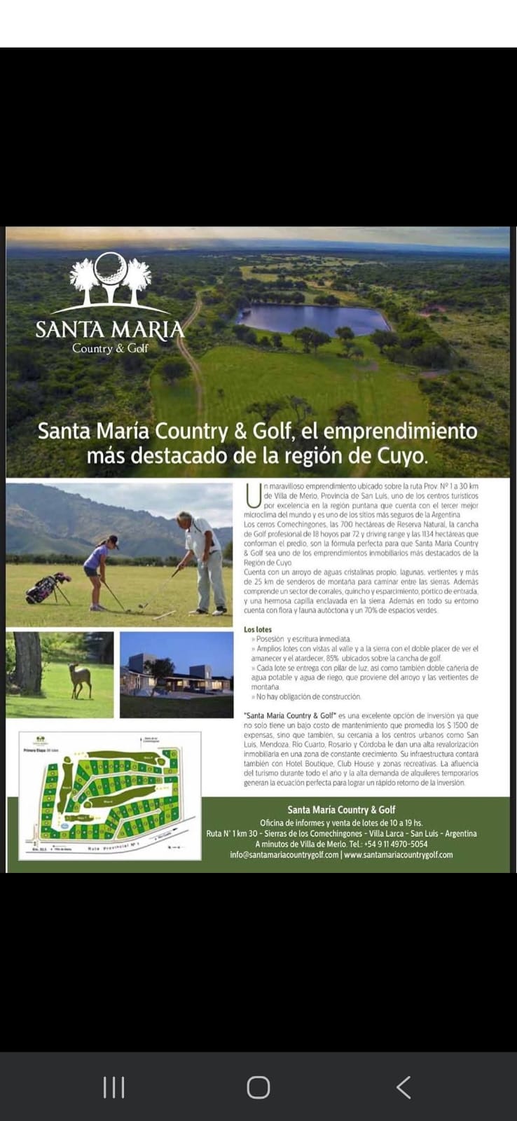 Lote en venta - Villa Larca - Merlo - San Luis — foto 3